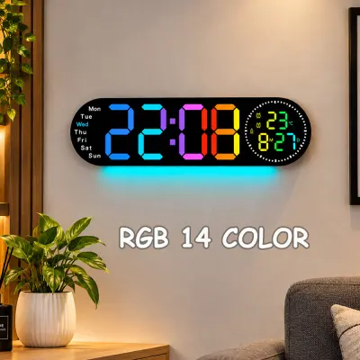 17 inches Size RGB 14 color Digital Clock