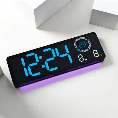 16 inches Digital Clock Blue with Ambient light
