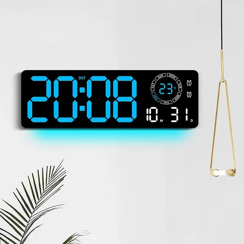 16 inches Digital Clock Blue with Ambient light