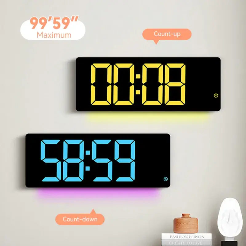 17 inches Size RGB 11 Color Digital Clock