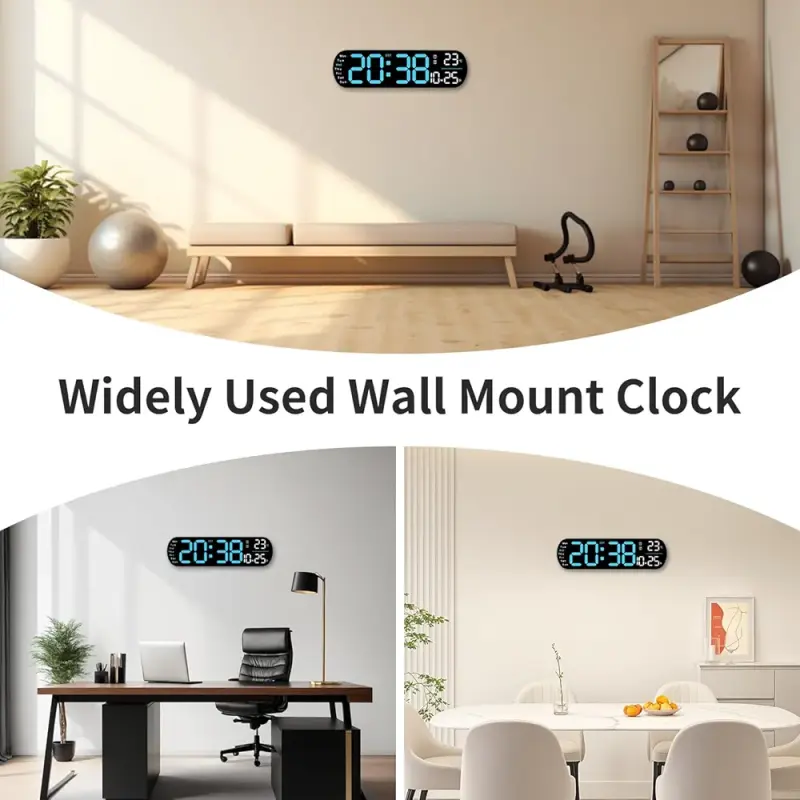 14 inches Digital Clock Blue with Ambient light