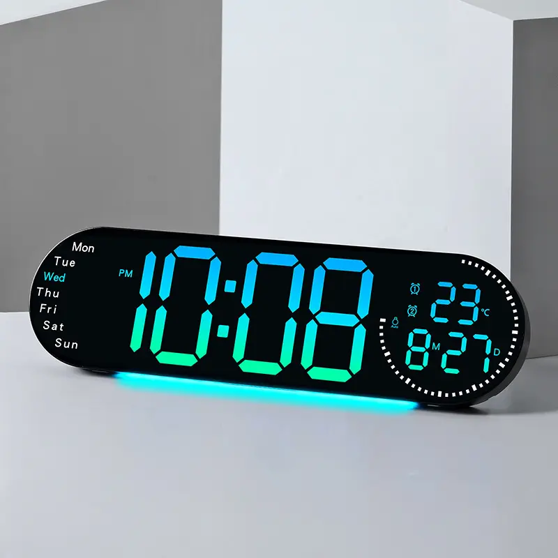 17 inches Size RGB 14 color Digital Clock